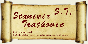 Stanimir Trajković vizit kartica
